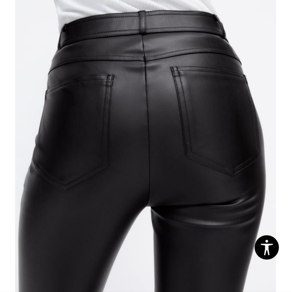 Zara Faux Leather Leggings - Picture 12 of 16